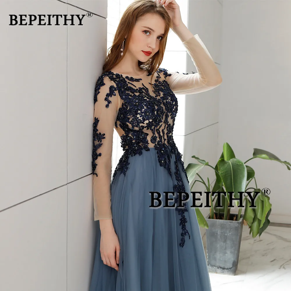 Vestido De Festa длинное вечернее платье с открытой спиной длинными рукавами 2021