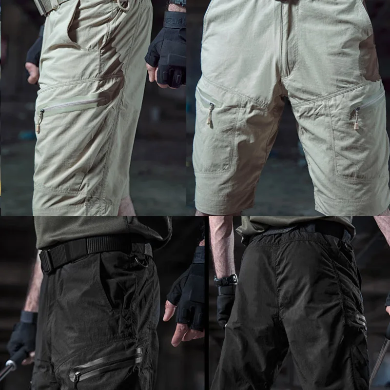 

High quality 2021 Fashion Summer TAD Nylon breathable commando military Tactical Solid Zipper quick-drying camouflage shorts