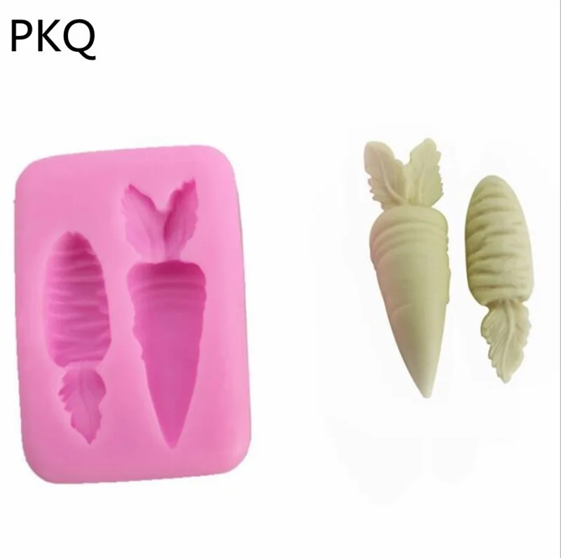 1 шт. кухонная креативная DIY 3D морковка Пищевая силиконовая форма для помадки
