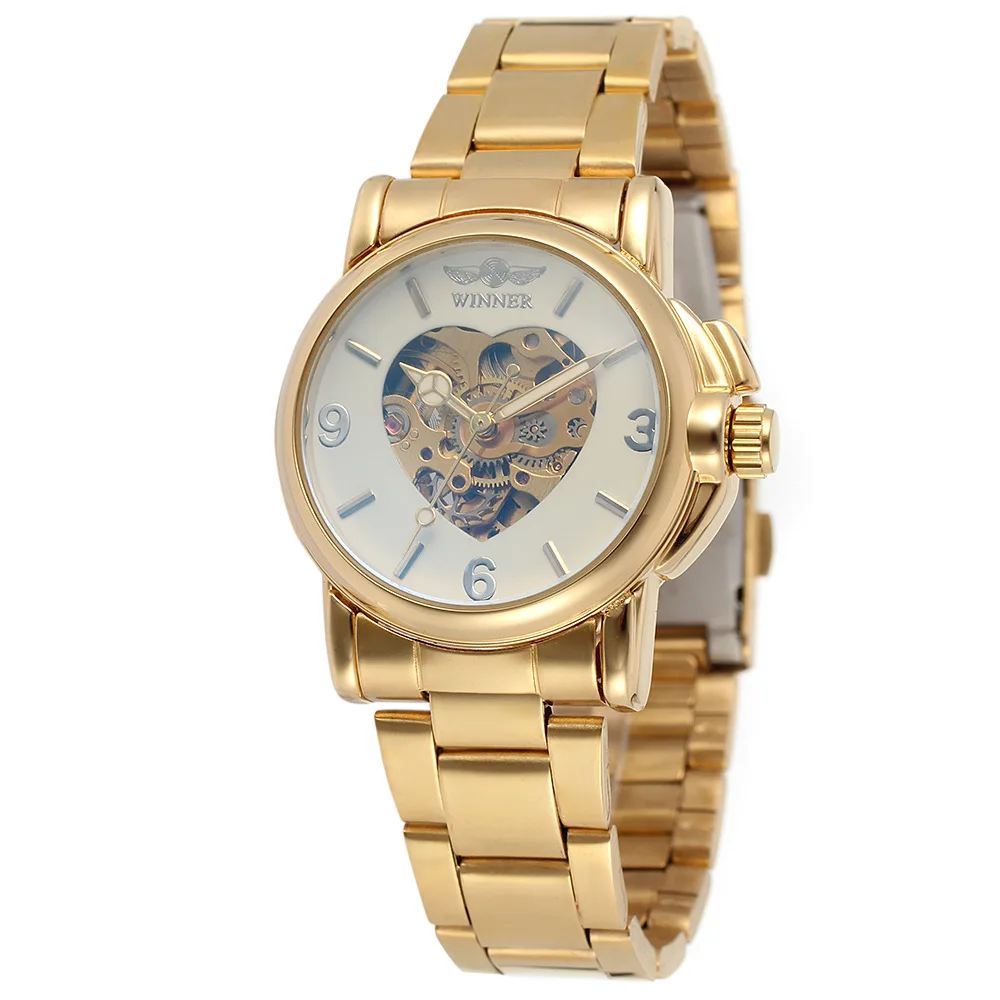 

Relogio Feminino Luxury Brand Automatic Mechanical Women Watches Stainless Steel Gold Ladies Watch Female Clock Women Wristwatch