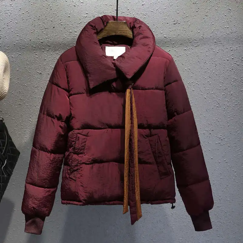 Женское короткое хлопковое пальто размера плюс XXXL в стиле Харадзюку, зимняя куртка для женщин, Chaqueta Mujer, хлопковая куртка, парка C4900