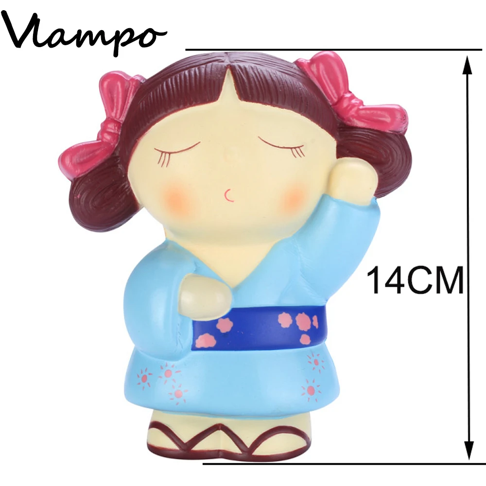 1 шт. милый медленно распрямляющийся мягкий Kawaii японское кимоно игрушки для