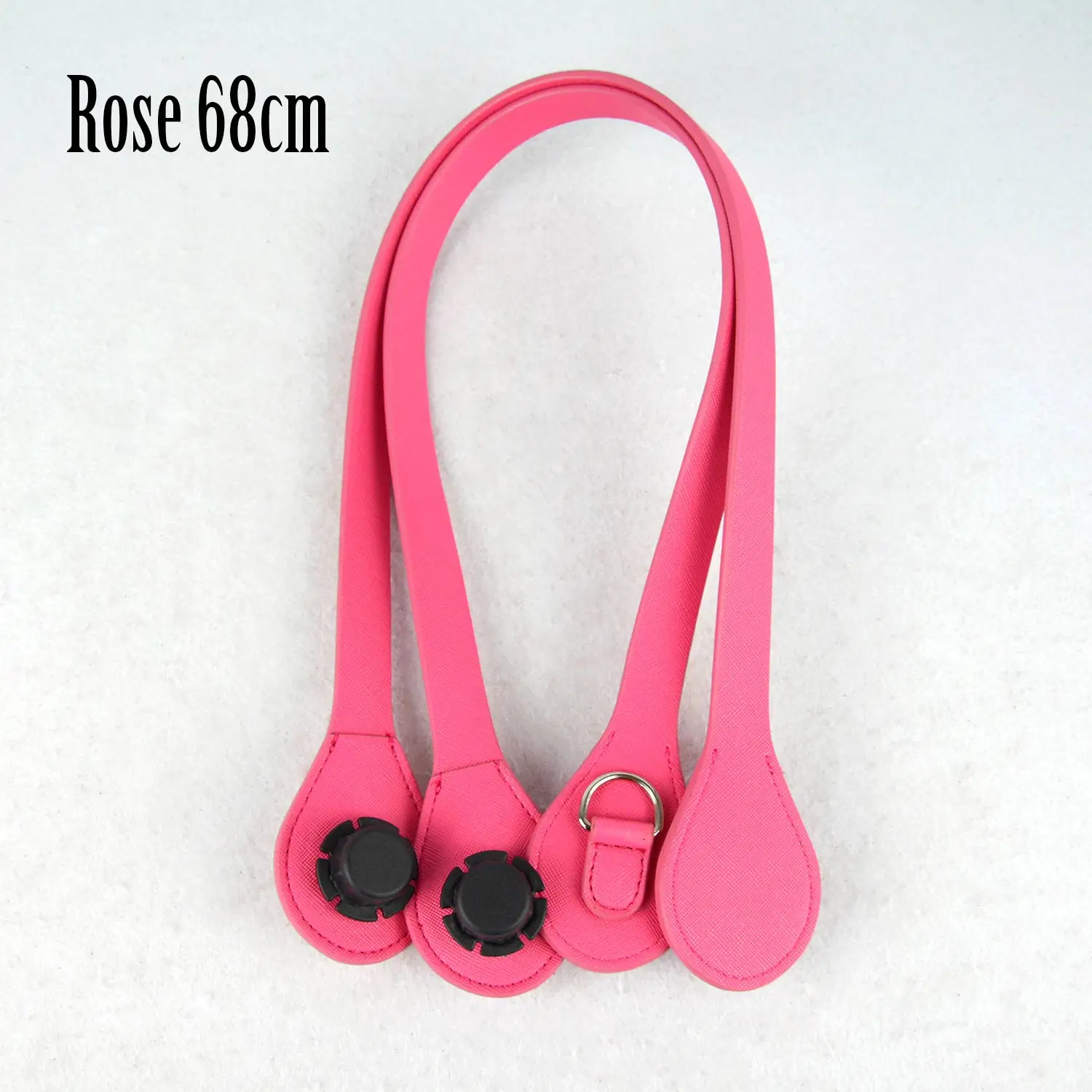 rose 68 Tanqu Длинные края живопись D пряжка круглые каплевидные концевые ручки искусственная кожа ручки для OBag ремень для EVA O сумка - Цвет: rose 68