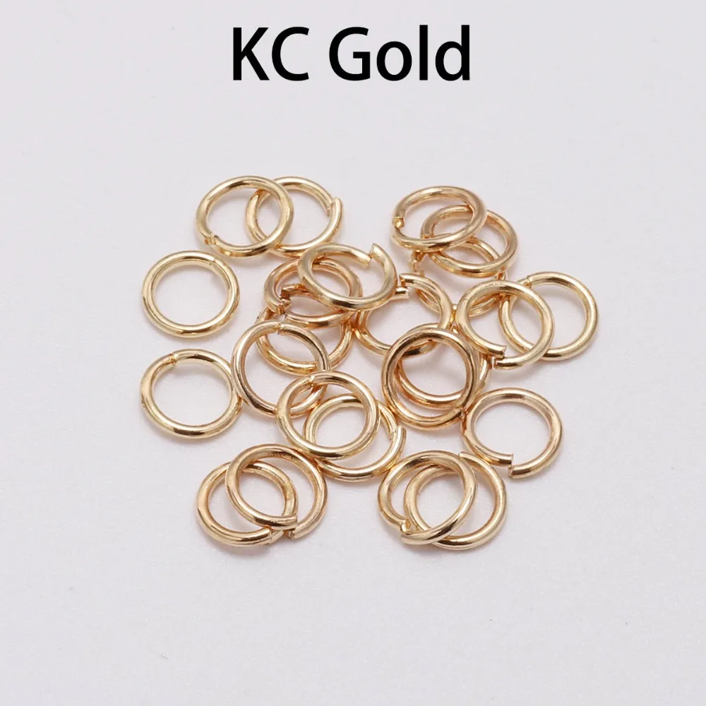 OMH Wholesale200pcs 4 5 6 8 10mm gold and silver ring open DIY jewelry making necklace bracelet found connector AC02 | Украшения и