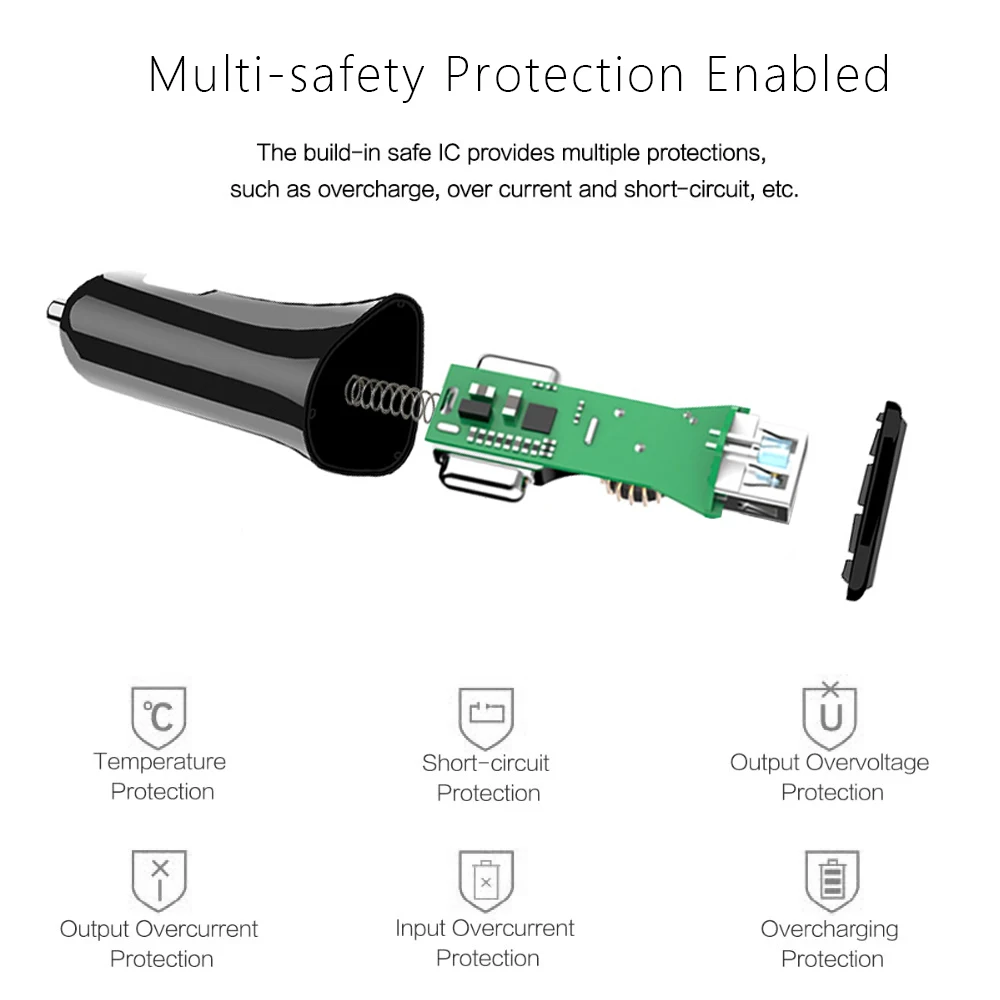 HOTNOW QC3.0/быстрая зарядка 3 0 36 Вт Переходник USB для зарядки в машине поддержка 12 В/1.5A 9