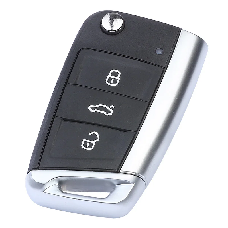 KEYECU для VW Volkswagen Golf 7 GTI MK7 Skoda Octavia A7 модифицированный складной 3-кнопочный пульт