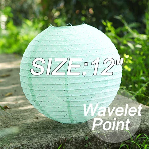 12 &quotWavelet точка Китайский Новый год украшения дома Бумажные Фонари День рождения