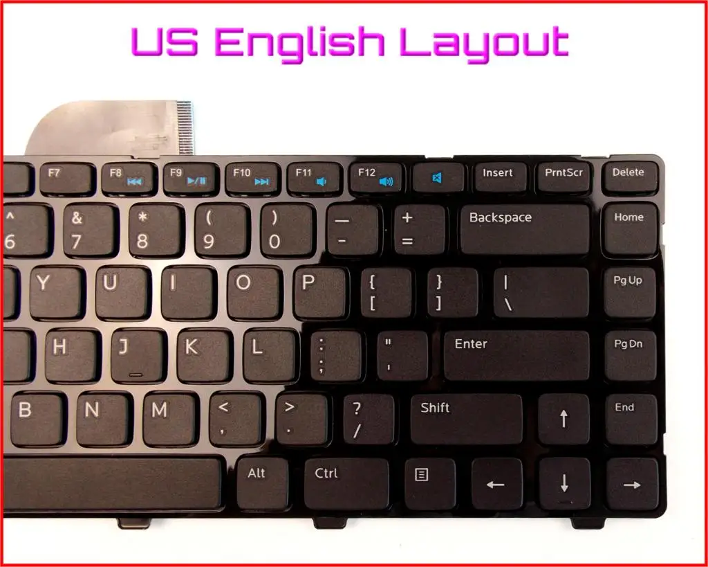 Клавиатура новая Английская версия для ноутбука Dell Inspiron 14 3421 14R 5421 3437 5437 15Z 5523 без