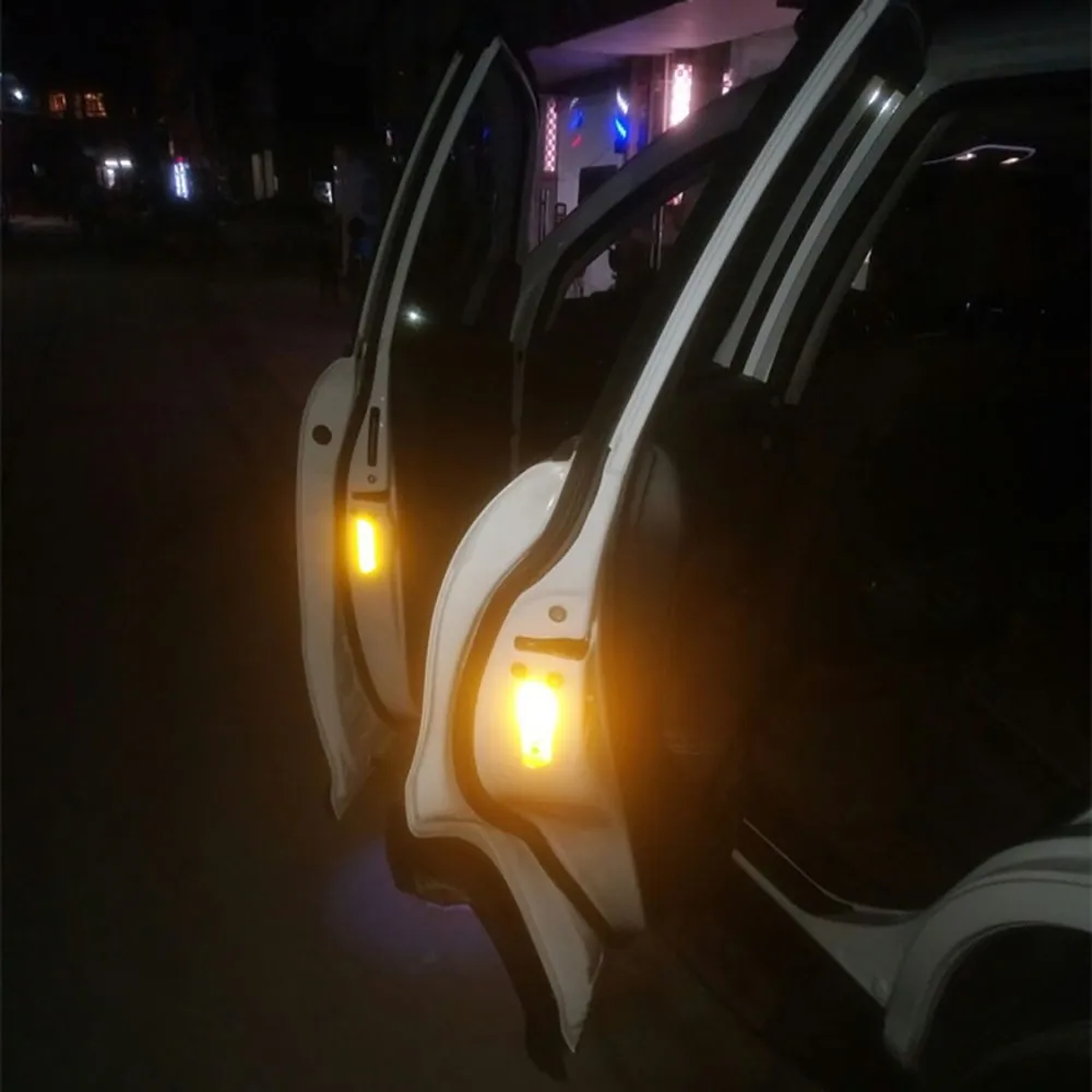 4 шт. флуоресцентные Светоотражающие Предупреждение сы для автомобиля|Наклейки