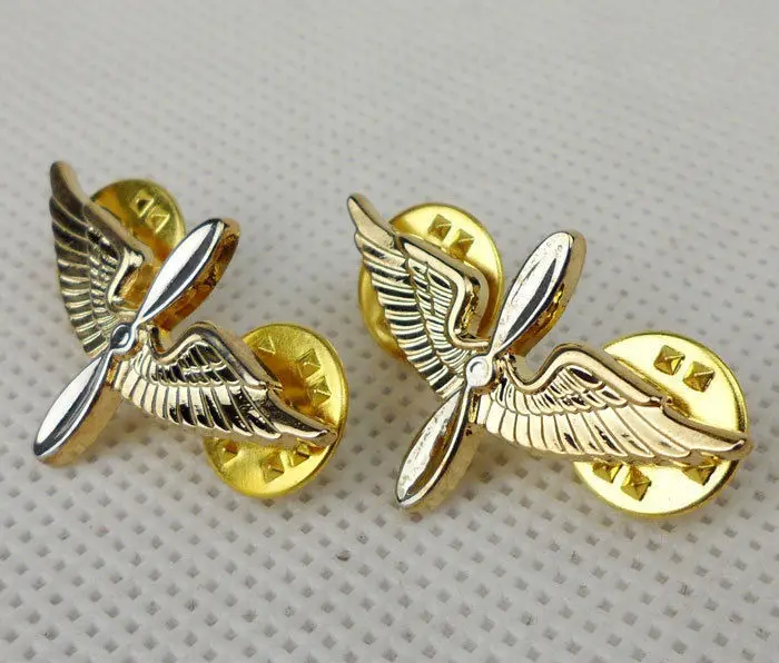 Одна пара из нас армии США авиационной отрасли воротник значки контактный Insignia