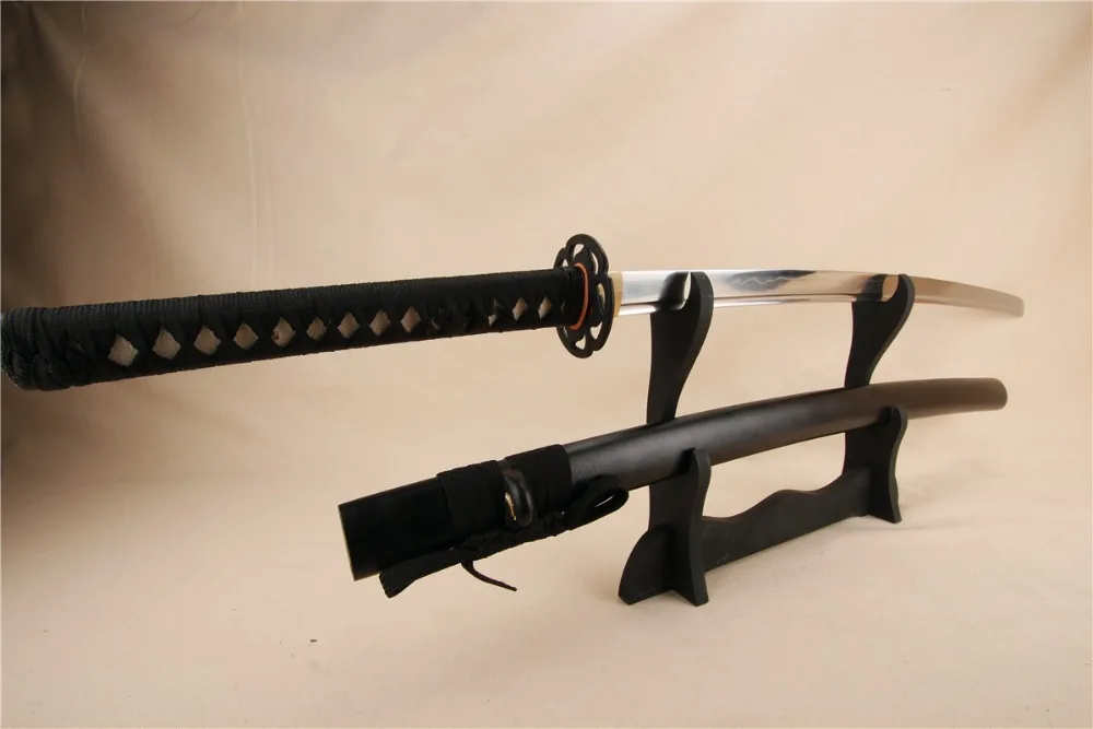 handmade katana samurai japanese sword combat knife T10 steel iron tsuba copper seppa | Дом и сад