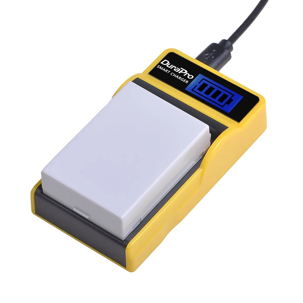 Аккумуляторная батарея DuraPro 2x LP E8 LPE8 + зарядное устройство USB с ЖК дисплеем для