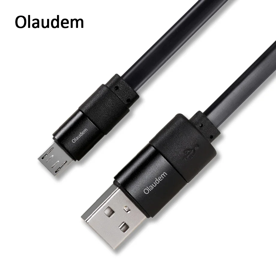 Шейные скобки... TPE плоский тонкий кабель Micro USB 5 V 2A микро usb Быстрая зарядка для