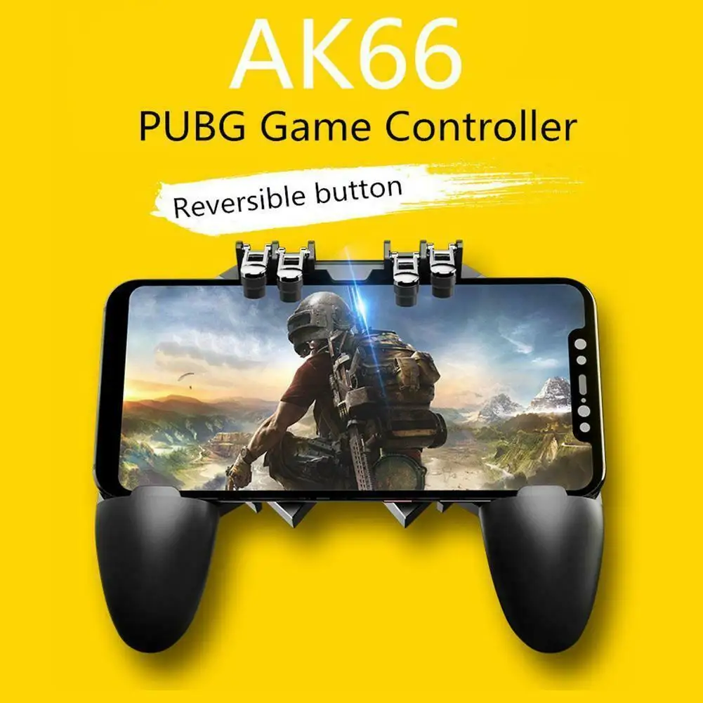 AK66 шесть пальцев все-в-одном PUBG мобильный игровой контроллер бесплатно огонь ключа Джойстик Геймпад L1 R1 PUBG триггер