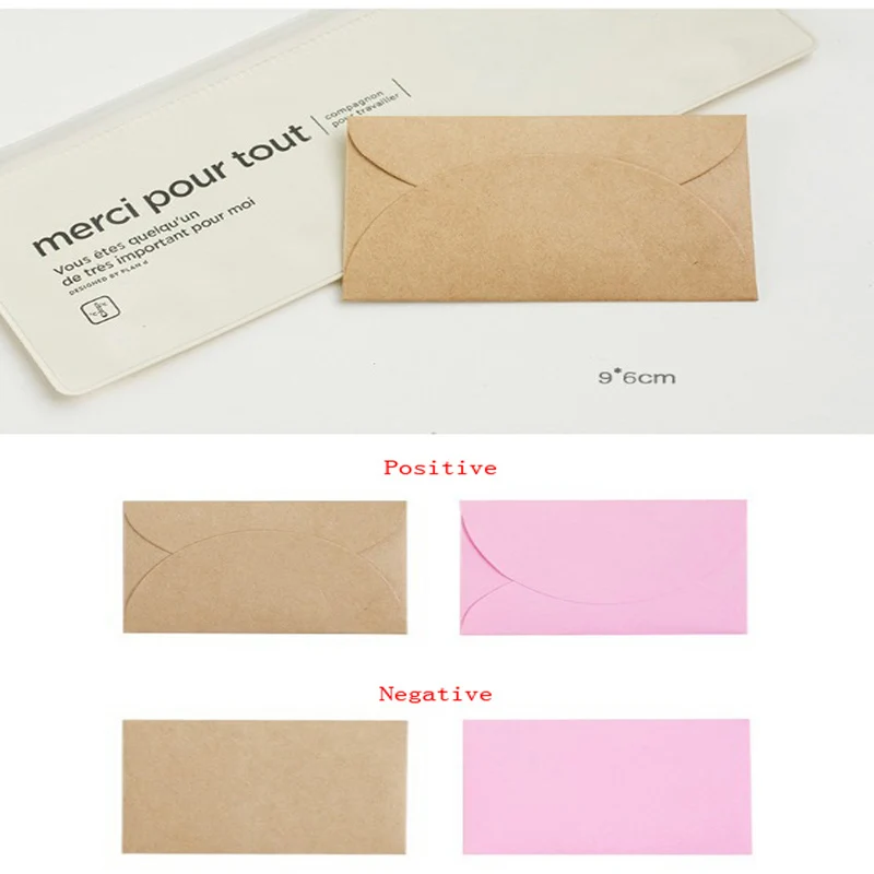 Retro Colored Kraft Paper Envelopes 100pcs/lot 9*6cm Mini Series Card Envelope Wedding Party Invitation Gift Card