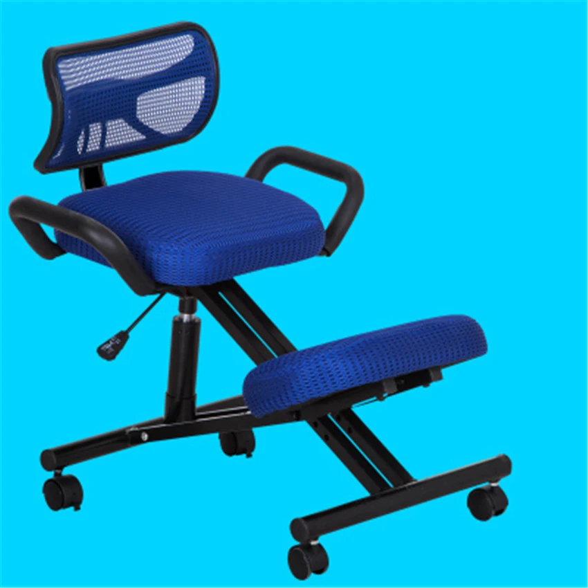 Blue mesh cloth Офисный Компьютерный стол массажное кресло с подставкой для ног кресло руководителя эргономичное вибрирующее из искусственной кожи регулируемое офисное кресло - Цвет: Blue mesh cloth