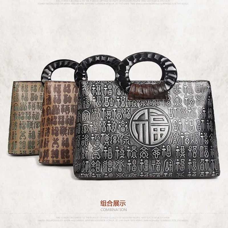

Women Genuine Leather Crossbody Tote Handbag Embossed Single Shoulder Bag Female trend Messenger Bags Handbags
