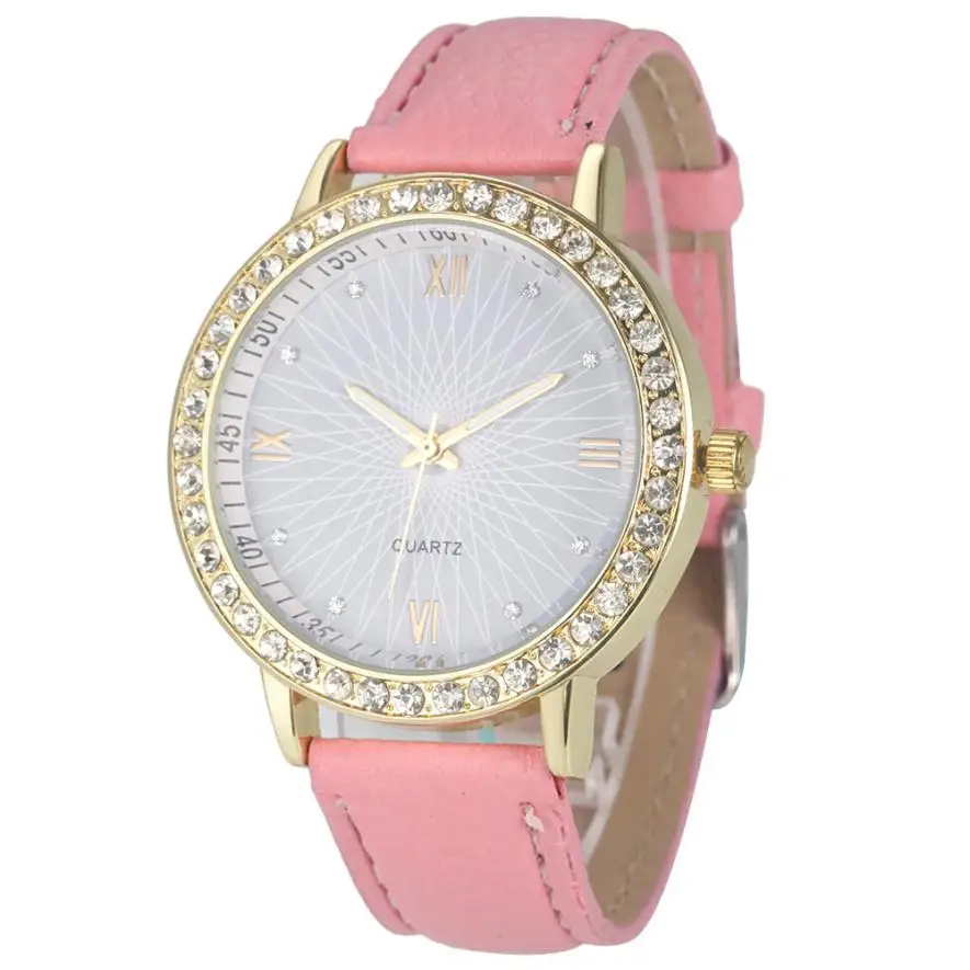 Женские часы с бриллиантами Geneva женские модные ретро циферблатом из