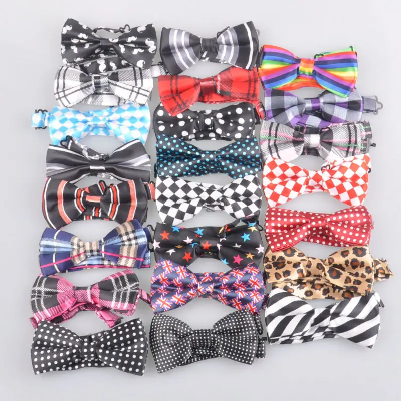 Модный бренд галстук бабочка полиэстер шелк регулируемые свадебные галстуки