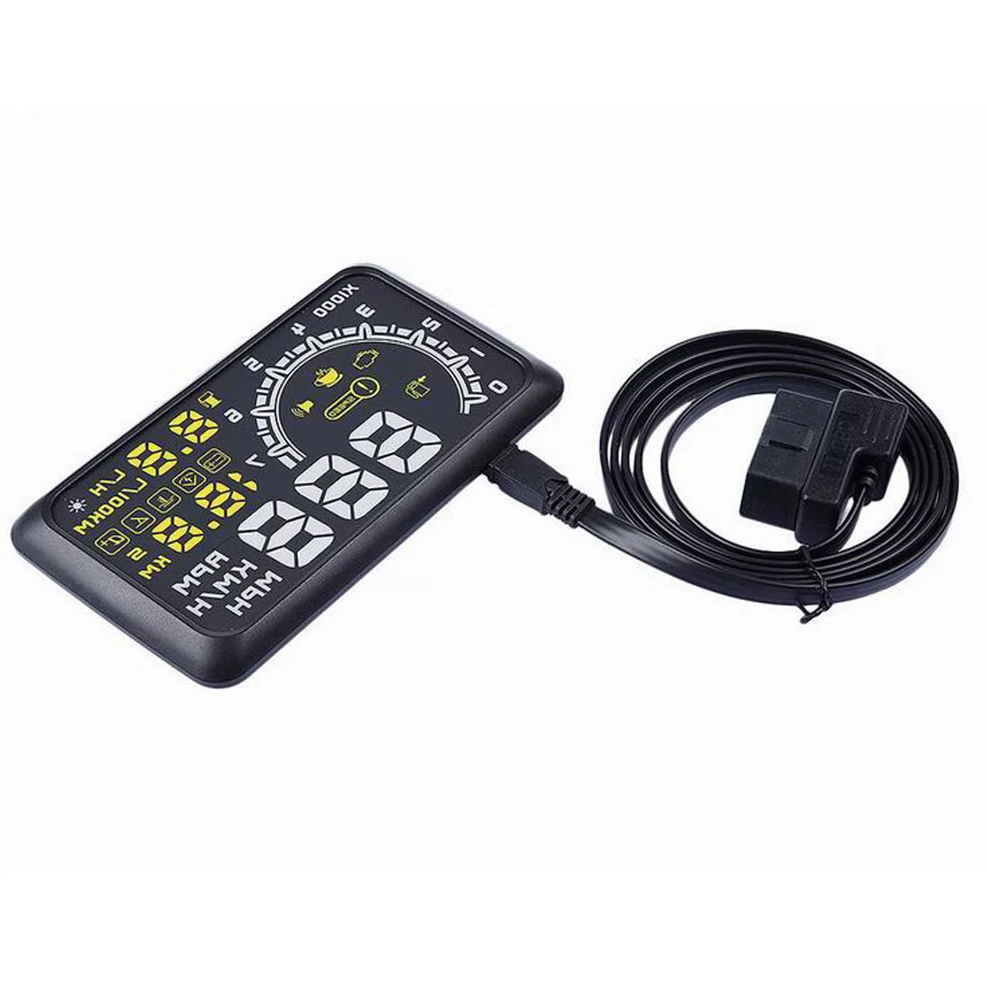 Оекция на лобовое стекло автомобиля Hud проектор Obd2 бортовой компьютер скорость двигателя сбой расход топлива дисплей 5,5"