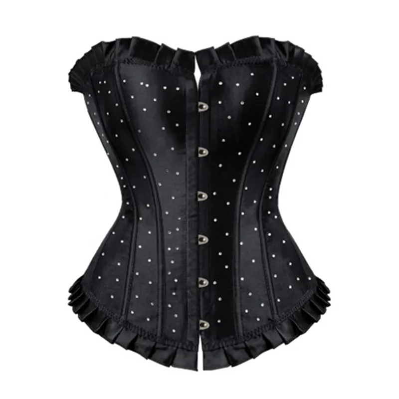 S 6XL горячий сексуальный корсет кости на шнуровке Корсет Бюстье Body Shaper Без