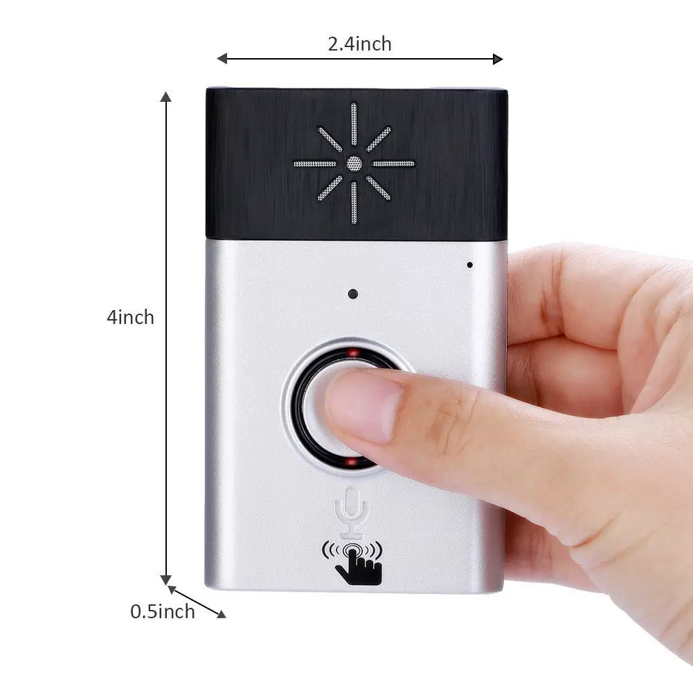 Wireless Intercom Doorbell Portable Door Chimes with Receiver and 1 Push Button Operating at 600-feet Range High Volume | Безопасность и