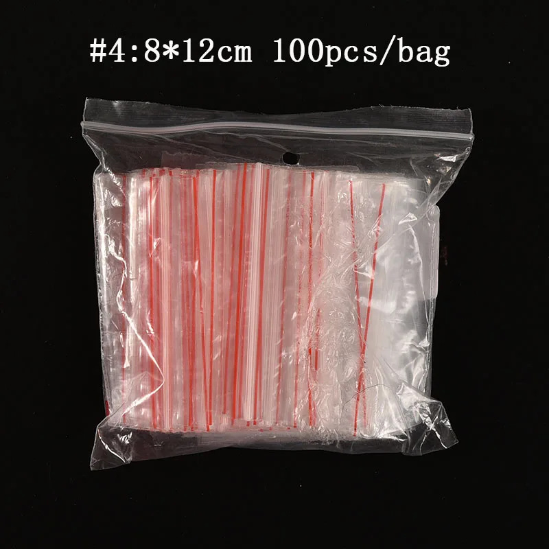 100 шт. пластиковые пакеты для бижутерии на молнии|bag jewelry|bag bagbag clear |