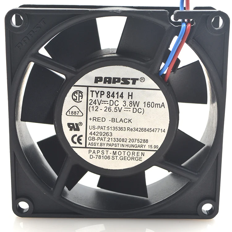 Новый оригинальный вентилятор охлаждения TYP 8414 H 24V 3 8 W 8025 8CM | Компьютеры и офис