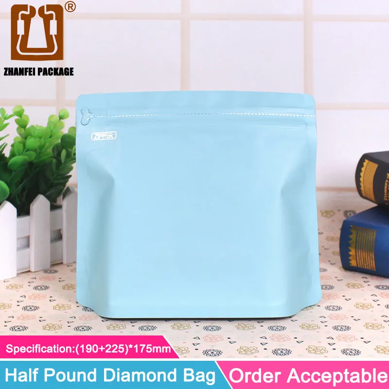 ZHANFEI 20 шт полуфунтовый Алмазный мешок из алюминиевой фольги крафт-бумага ziplock