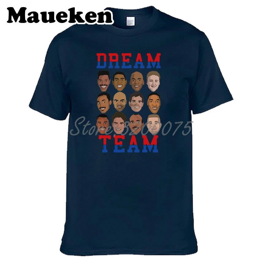 Мужская команда мечты графический Майкл Джордан Ларри Берд малон Drexler Stockton Barkley