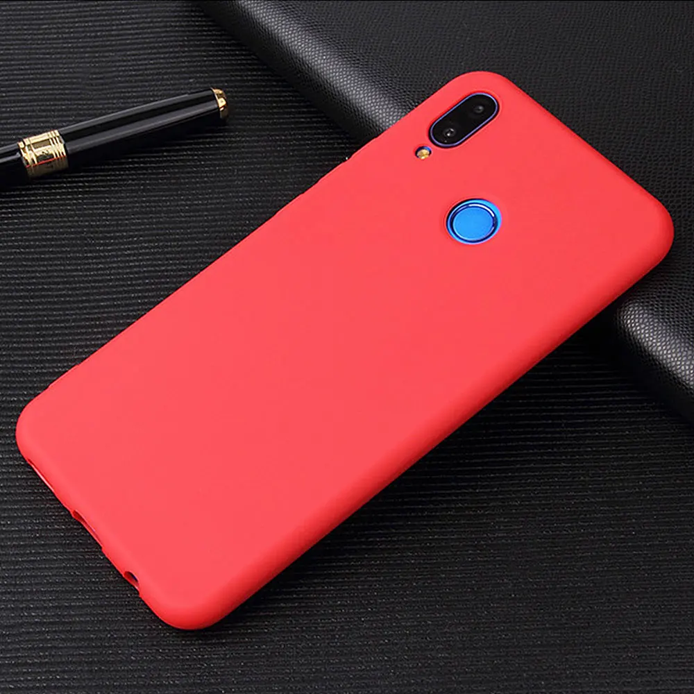 Мягкий ТПУ конфетный цвет для huawei Honor P20 lite 8x 7c 9 10 Lite прозрачная задняя крышка 20