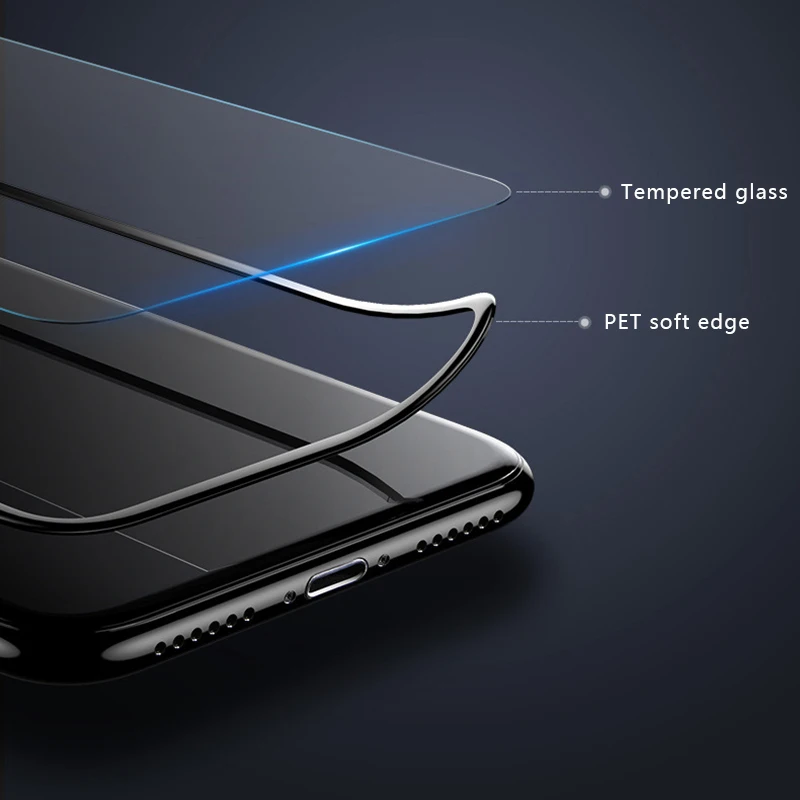Misscase полное изогнутое 3D покрытие закаленное стекло 9h для iphone 7 8 плюс Стекло X 6 6s