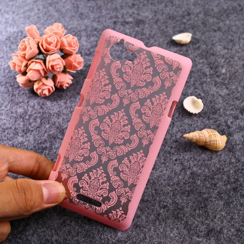 Чехлы для мобильных телефонов TAOYUNXI для sony Xperia C S39h Z1 Compact Mini C2305 L S36h C2105 C2014 D5503 чехол с цветком - Цвет: G Pink