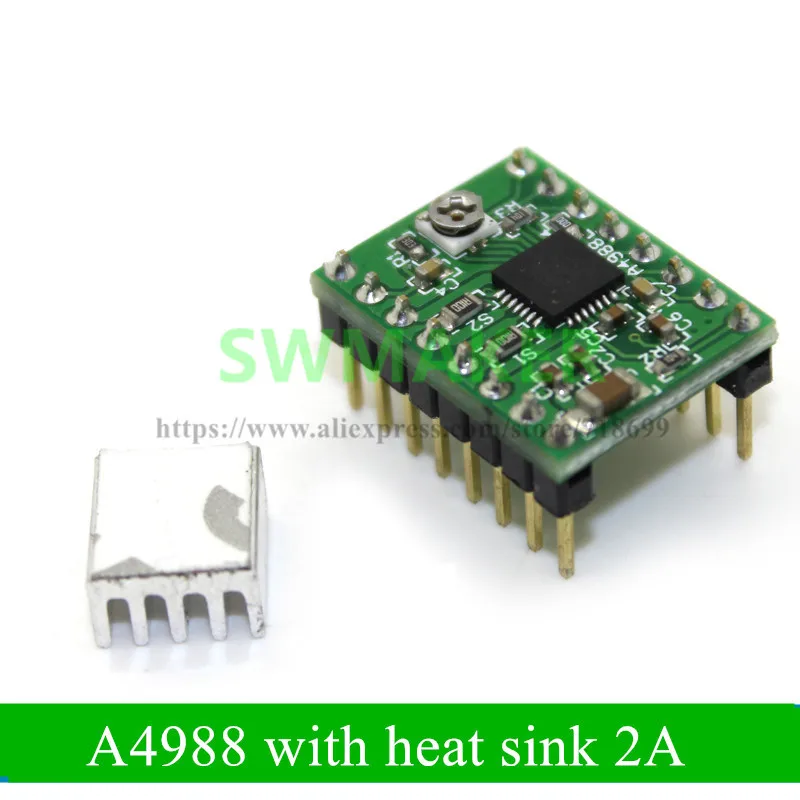 Части 3D принтера Ramps 1 4 A4988 Драйвер шагового двигателя с алюминиевым радиатором