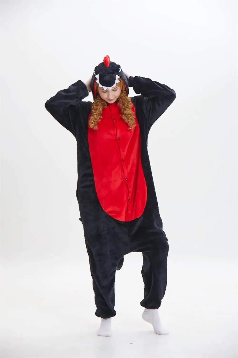 Kigurumi New Black Dinosaur Onesies Adult Costumes Unisex Animal Purple Dragon Pajamas Sleepwear Cosplay Lovers Pyjamas