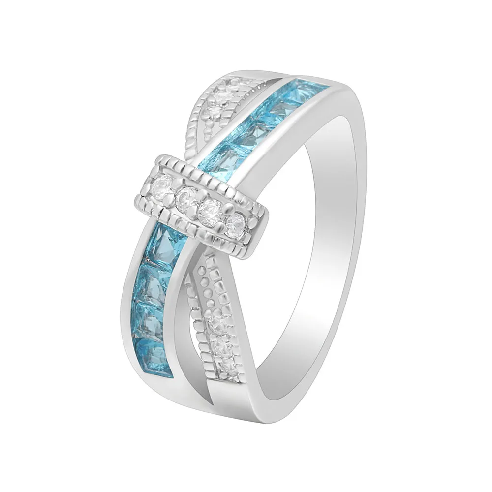 Purple Cross Ring Fashion White Black Gold Filled Jewelry Vintage Blue Red Green Wedding Rings For Women Birthday Stone Gifts | Украшения и