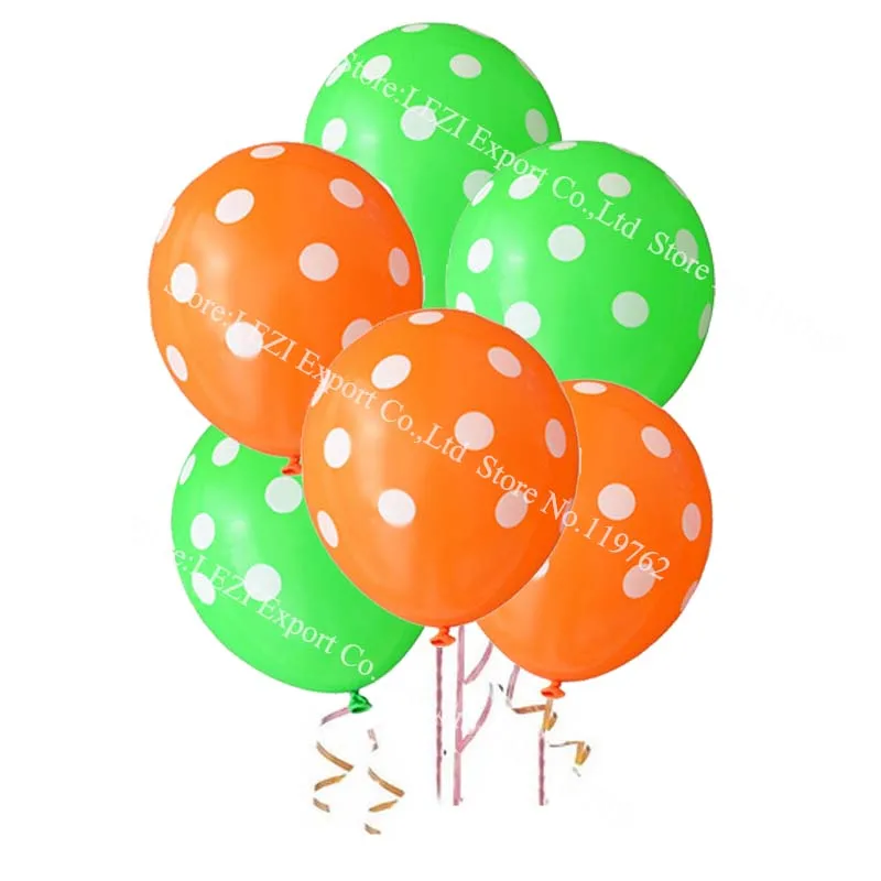 30 штук 12-дюймовых латексных шариков с точками для свадебного декора, гелиевых шариков для дня рождения, украшения праздника, игрушек для детей, наполненных глобосов для вечеринки в честь рождения ребенка.