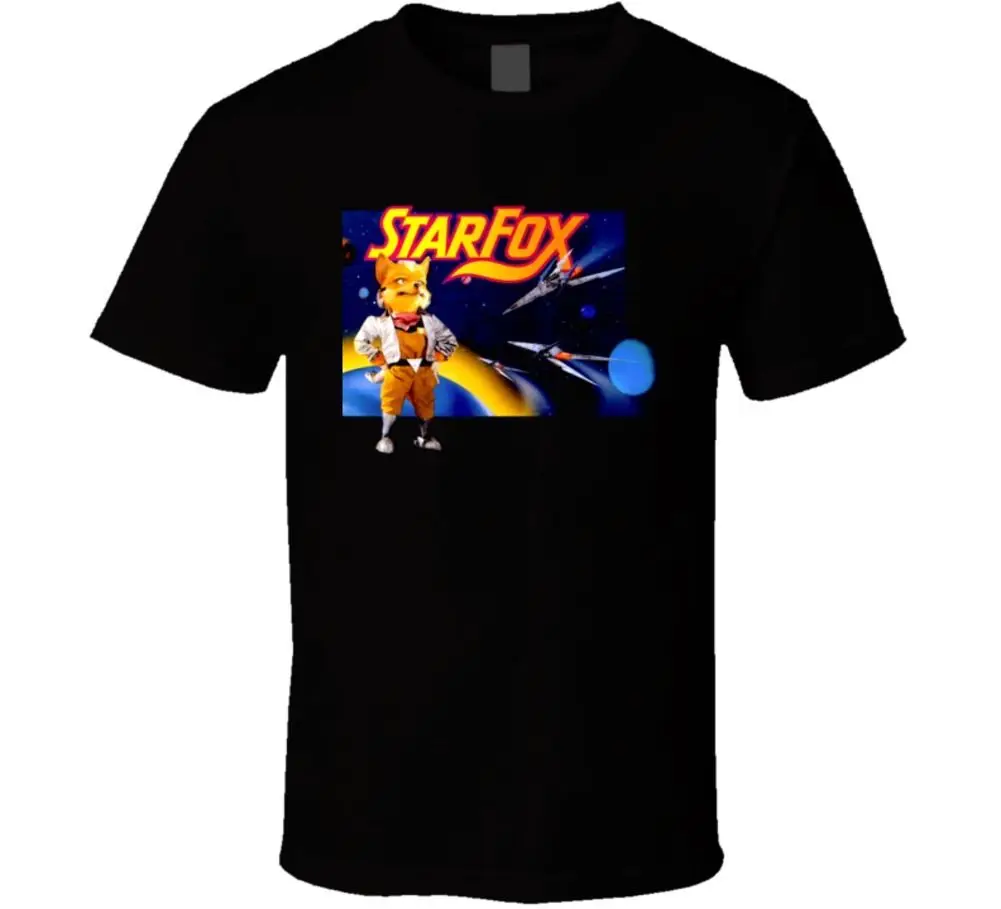 Star Fox SNES коробка Книги по искусству футболка с принтом мужские короткий рукав o