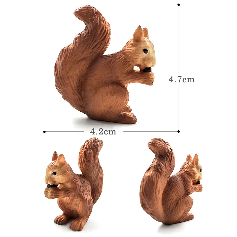 Meerkat Лев кабана лиса заяц беличьего меха модель Фигурка DIY домашний декор