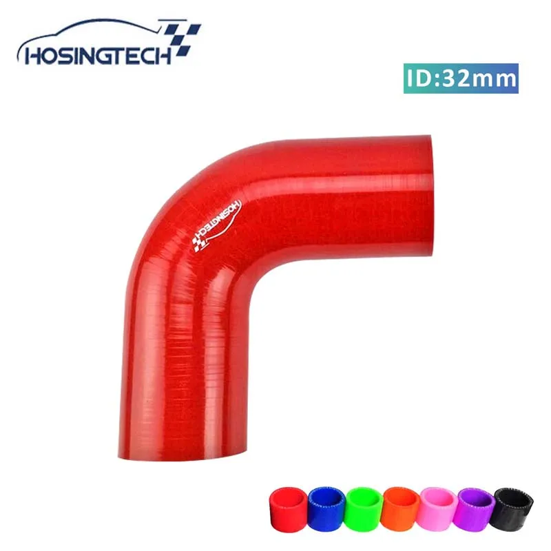 

HOSINGTECH-бренд качество Заводская цена 1,25 "32 мм Красный 90 градусов гибкий автомобильный силиконовый турбо шланг