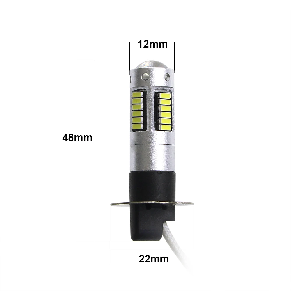 KEIN 2 шт. H3 светодиодный противотуманный фонарь для автомобиля 4014 30SMD