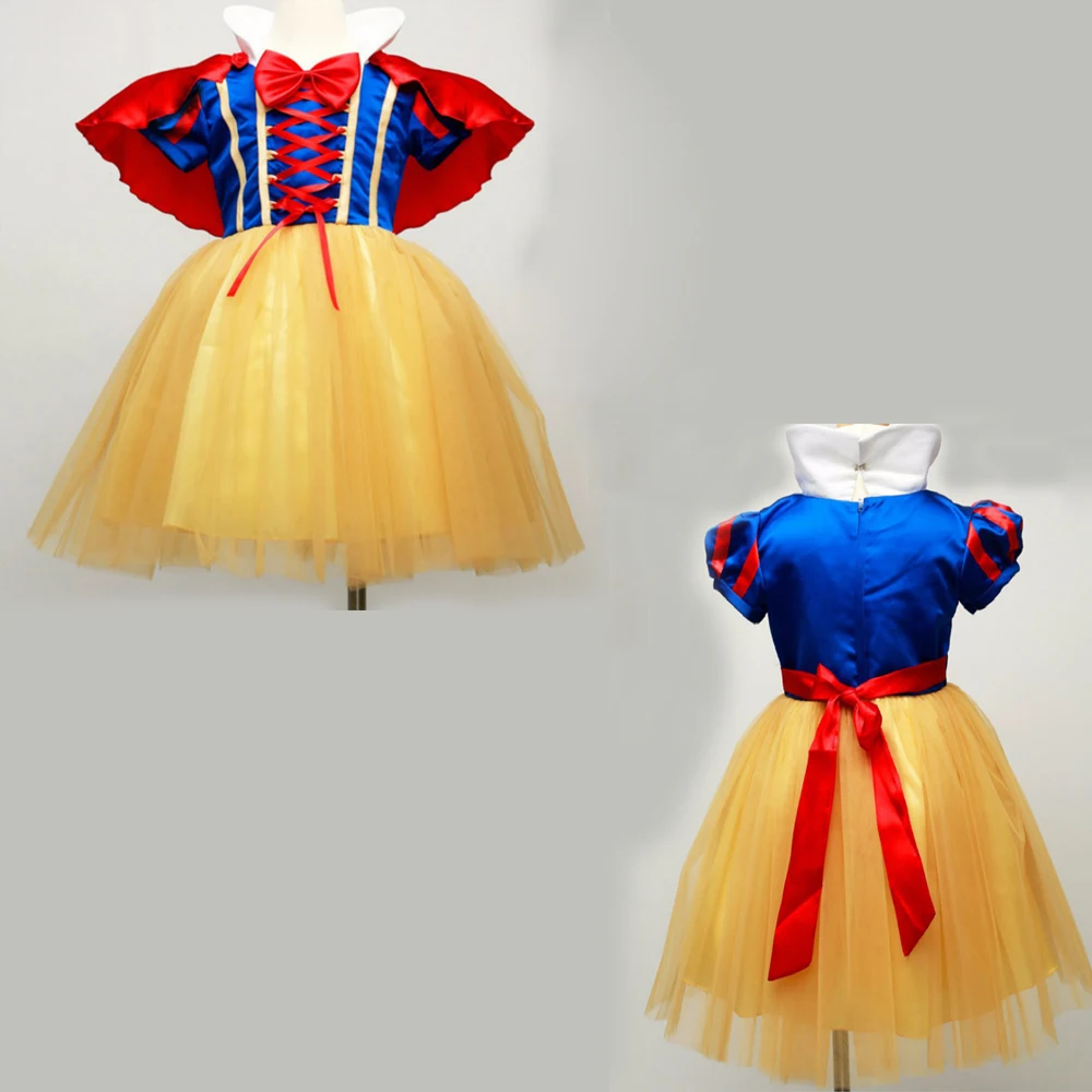 Платье Белоснежки для маленьких принцесс Платья девочек Детский костюм