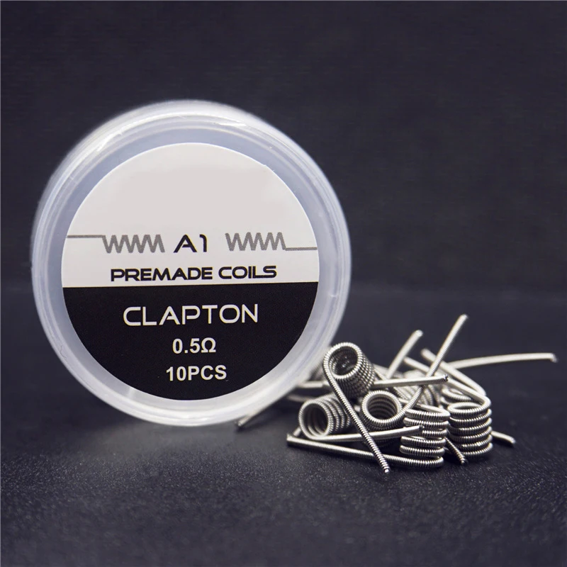 

10pcs/box Kanthal A1 Clapton Alien Clapton Fused Clapton Clapton Tiger Mix Twisted Heating wire Resistance RDA RTA RBA coil