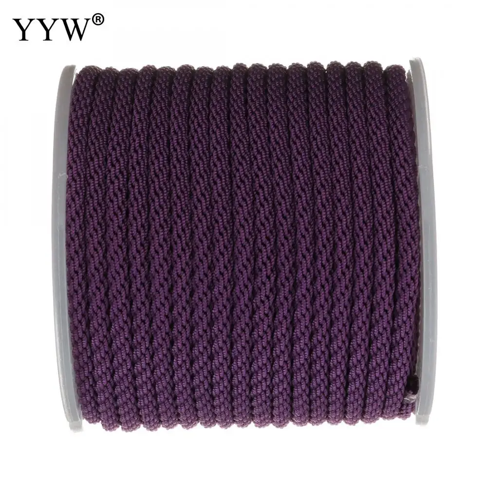 

10m/Pc 3mm Fashion Cotton Cord Nylon Thread Wire With Plastic Spool String Beaded Rope For DIY Bracelet Necklace Jewelry Making