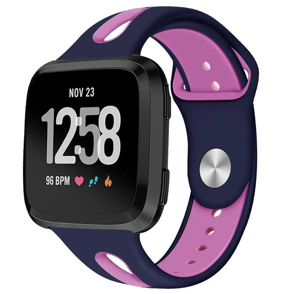 8 Совместим с Fitbit versa, ремешок силиконовый дышащий сменный спортивный ремешок для Fitbit часы Versa 61013 - Цвет ремешка: 8