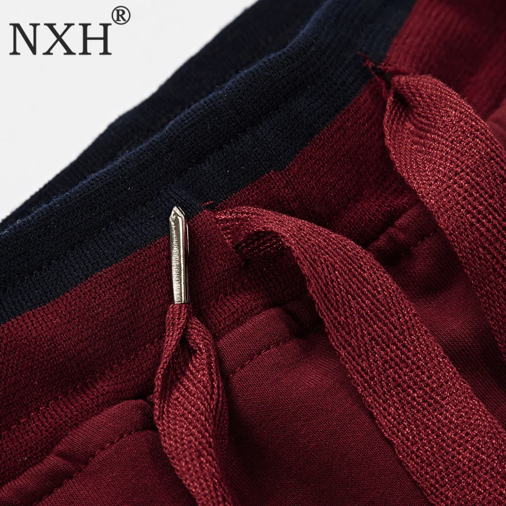 NXH Плюс Размер 6XL 7XL 8XL 9XL треники джоггеры длинные хлопковые мужские уличные