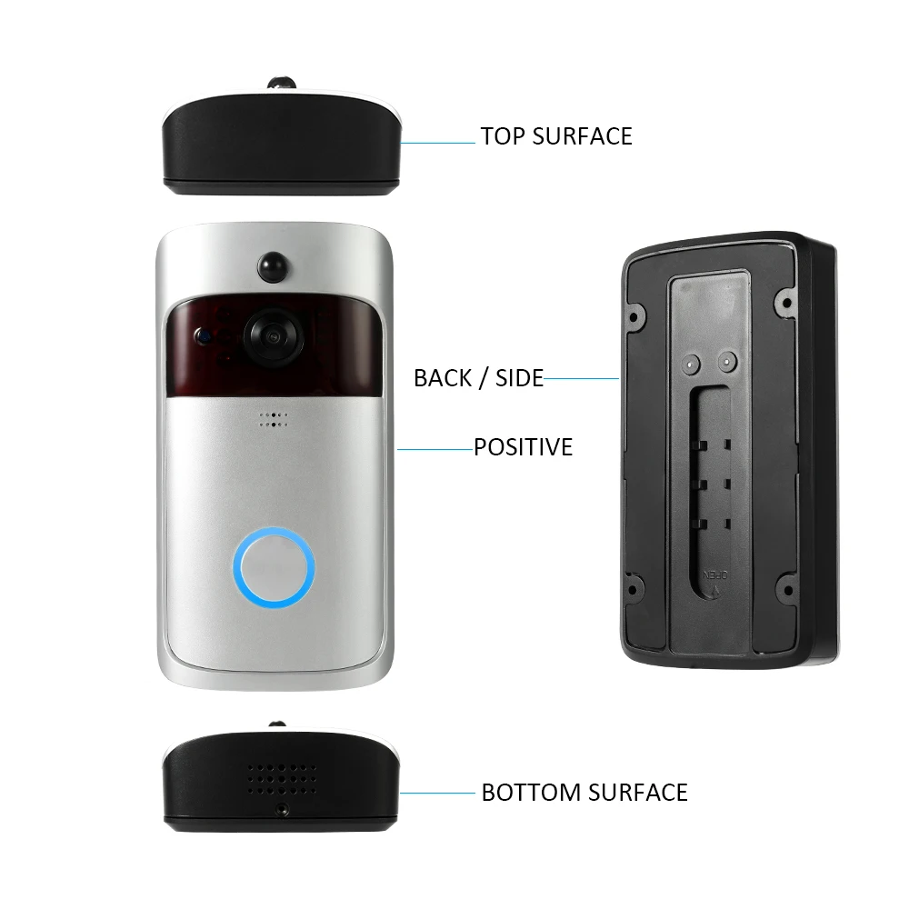 Умный беспроводной WiFi дверной звонок для безопасности смарт Видео телефон