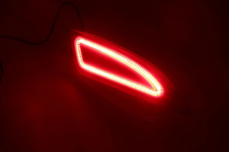 Автомобильный мигающий 2 шт. для Toyota Camry светодиодный светильник заднего бампера, задний противотуманный фонарь, тормозной светильник, светильник поворотника, отражатель