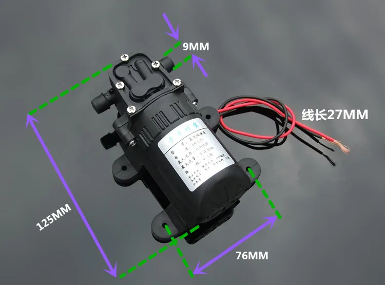 550 мембранный насос 12V полива спрей аквариумный насос рециркуляции более 385/545 водяной насос для насоса