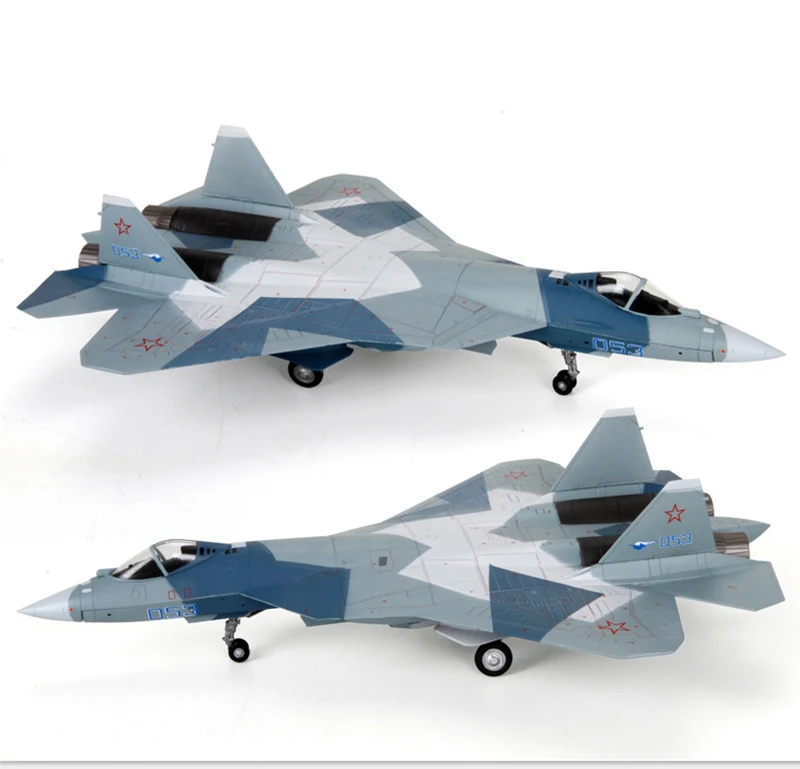 2 кг русский тяжелый истребитель Su57 статические военные орнаменты Игрушечная модель самолета Su-57 ВВС коллекция моделей